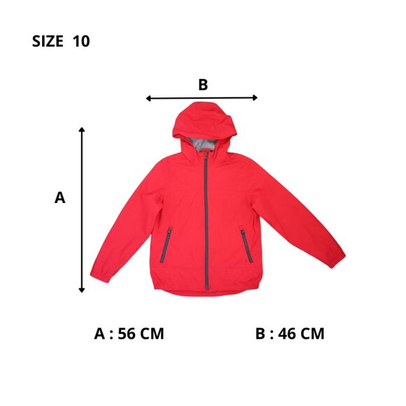 GAP Kids Red Hooded Windbreaker Jacket – Size L (10 Years) - Picture 10 of 11
